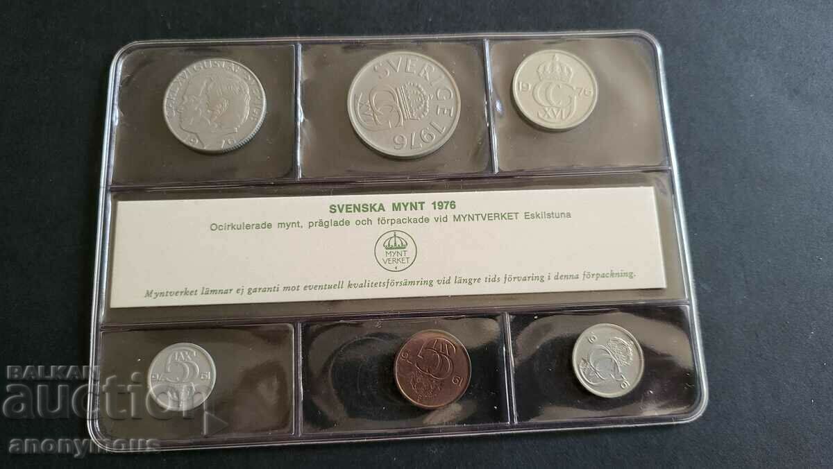 Set, set of coins Sweden 1976 mat with price 28.00 BGN | € 14.32 Set, set of coins Sweden 1976 mat with price 28.00 BGN | € 14.32