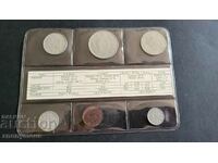 Set, set of coins Sweden 1976 mat