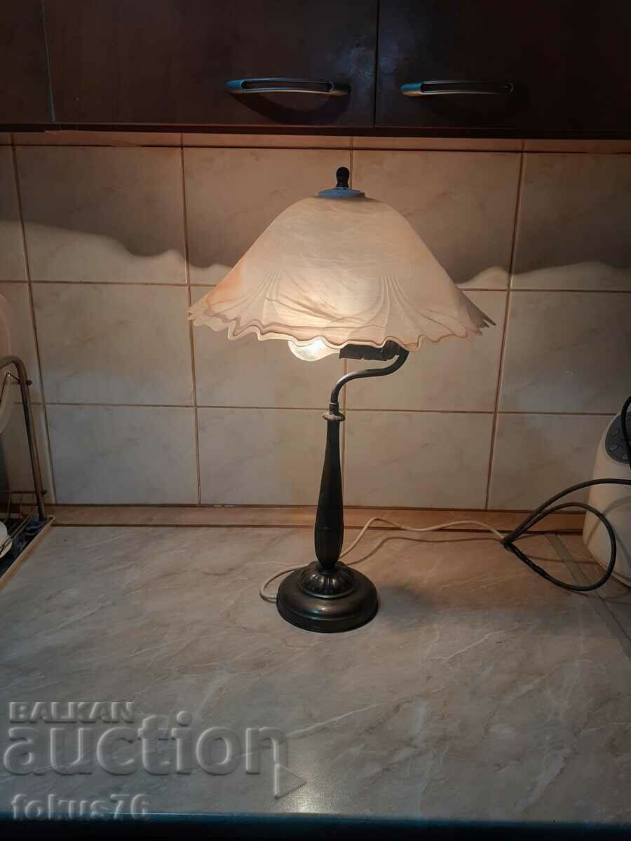 Delivery of A lovely old metal bedside table lamp