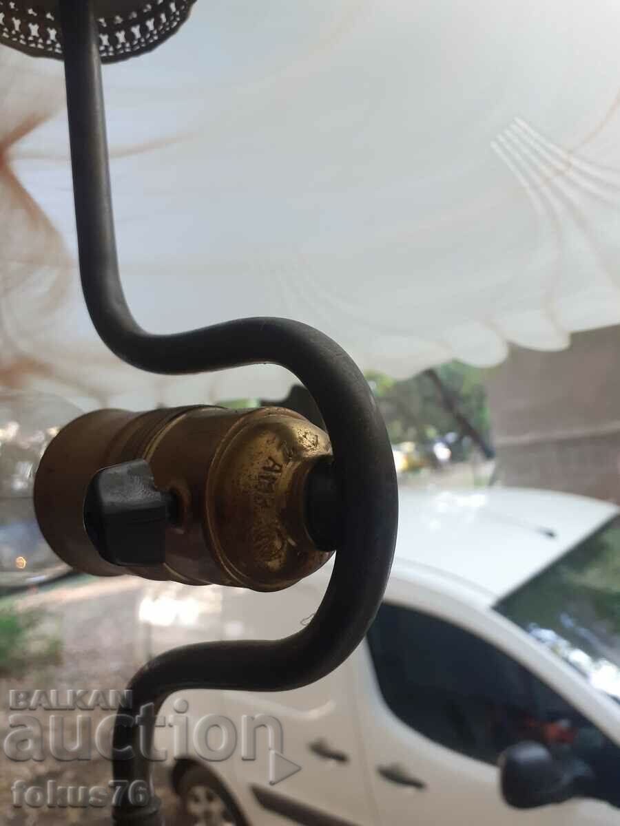 A lovely old metal bedside table lamp - 5