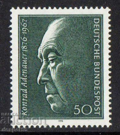 1976. GFR. 100 de ani de la nașterea doctorului Konrad Adenauer.