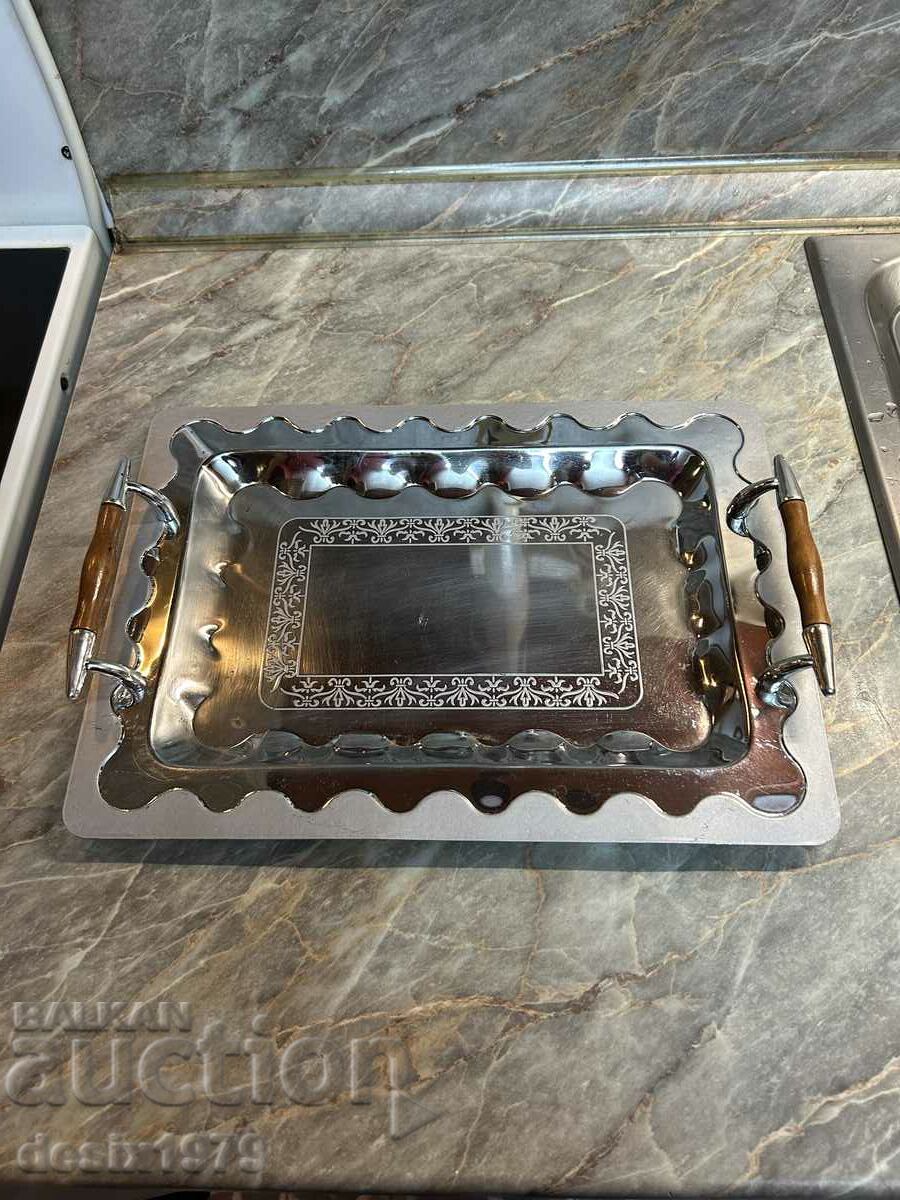 Old metal tray