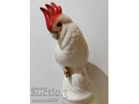 Figure porcelain parrot 24cm plastic statuette USSR