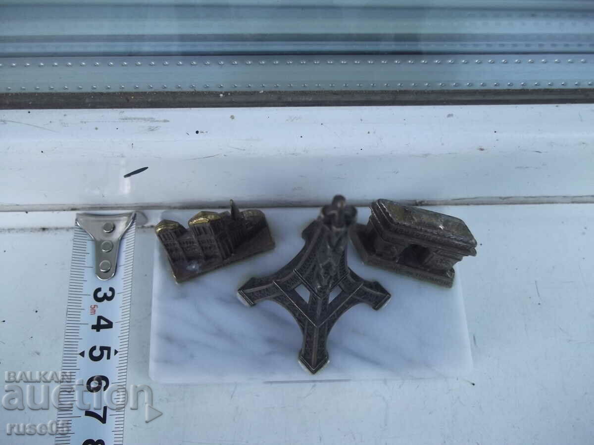 Bronze sculptures on a marble base - 5 Bronze sculptures on a marble base - 5