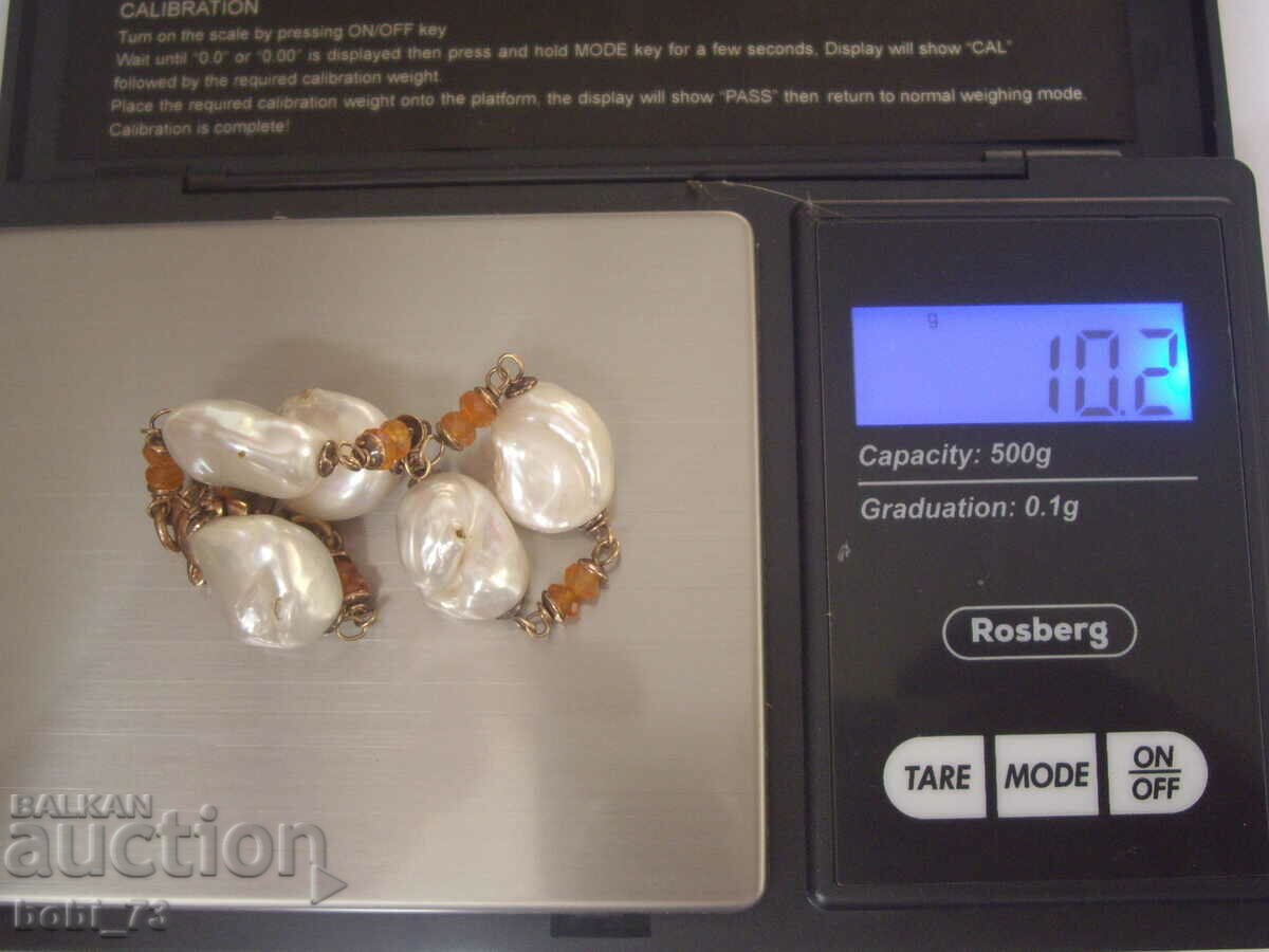 Gold-plated, silver bracelet. - 5 Gold-plated, silver bracelet. - 5