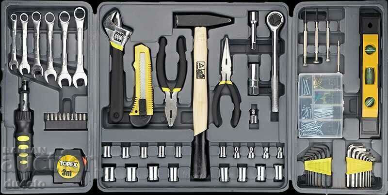 Topex 135-piece hand tool case set - 5