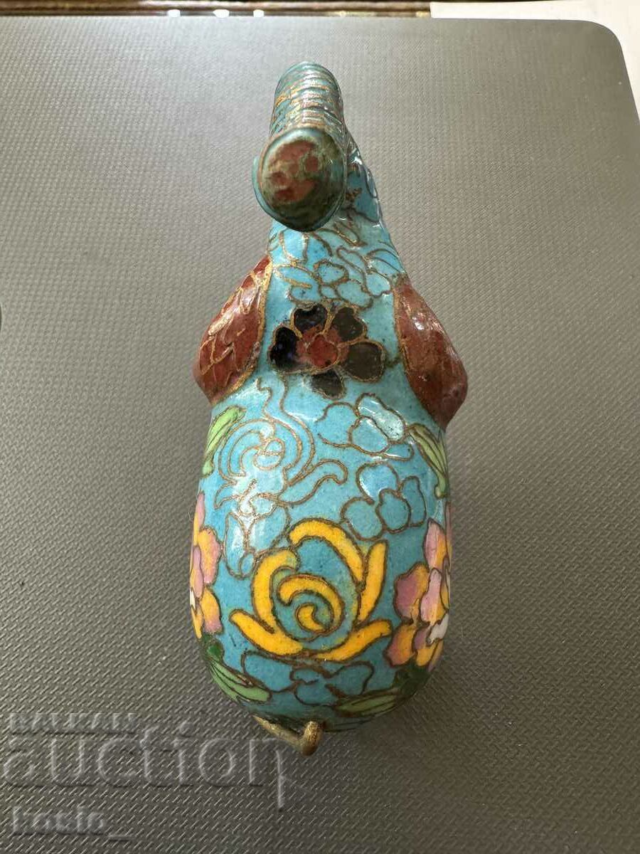 Auction Elephant Clazon enamel figurine Auction Elephant Clazon enamel figurine