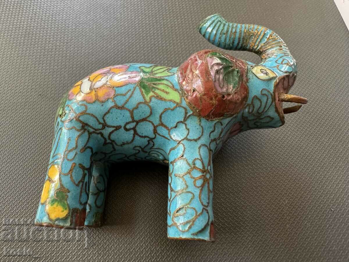 Elephant Clazon enamel figurine Elephant Clazon enamel figurine