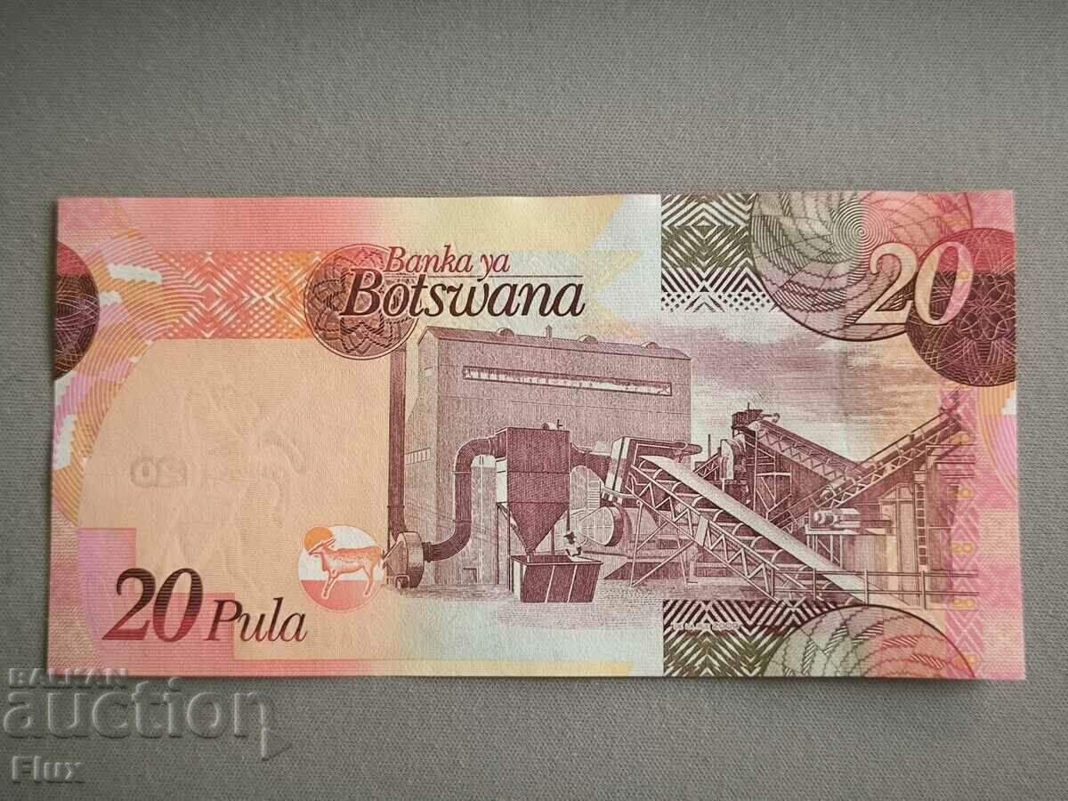 Banknote - Botswana - 20 pula UNC | 2009 with price 20.00 BGN | € 10.23 Banknote - Botswana - 20 pula UNC | 2009 with price 20.00 BGN | € 10.23