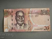 Bancnota - Botswana - 20 pula UNC | 2022