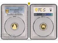 20 лева 2011 Богородица PR 69 DCAM PCGS