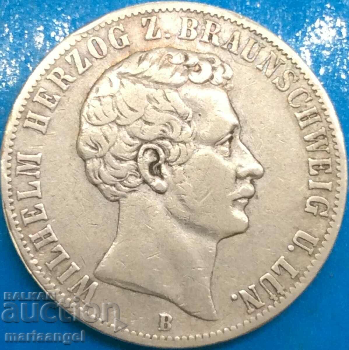 Thaler 1870 Braunschweig Lüneburg Germania Wilhelm I Argint