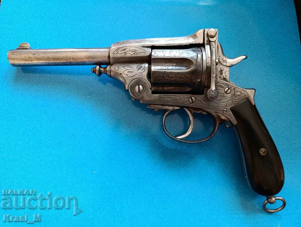 Voivodeship GASSER revolver, 11 mm., with clips, nickel-plated