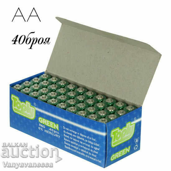 40 pcs. Batteries AA and AAA Promo Pack