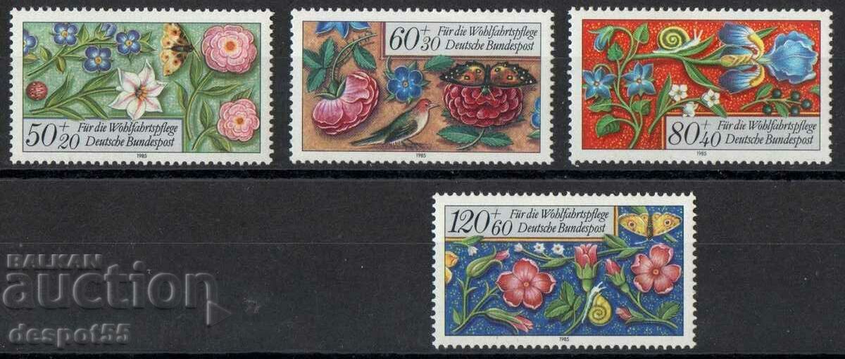 1985. GFR. Charity stamps - flowers.