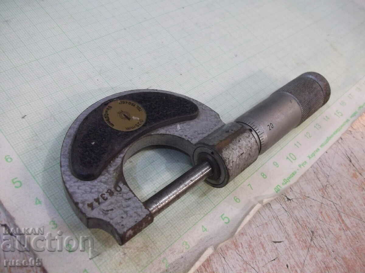 Micrometru 0 - 25 mm de la Sotsa German (DDR - GDR) de lucru cu preț 25.00 BGN | € 12.78