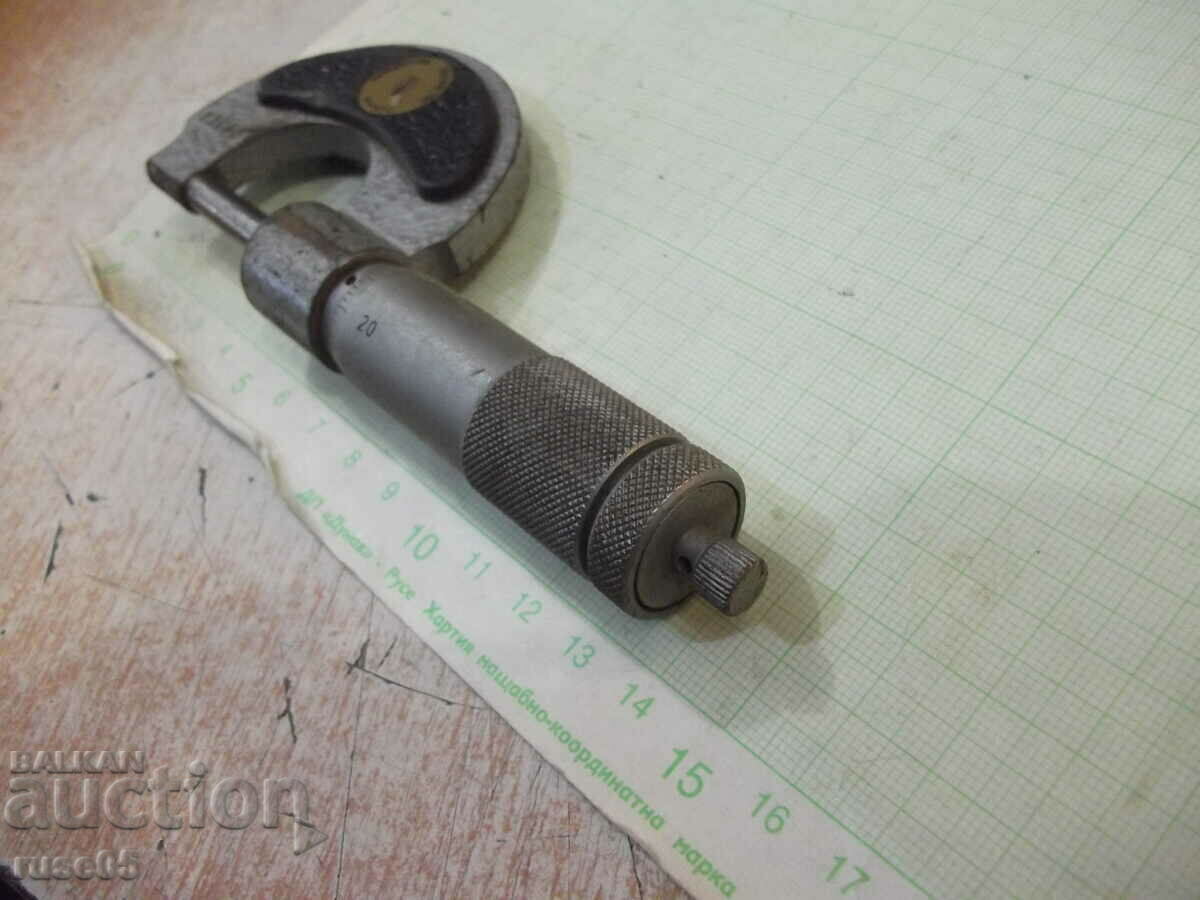 Licitație Micrometru 0 - 25 mm de la Sotsa German (DDR - GDR) de lucru