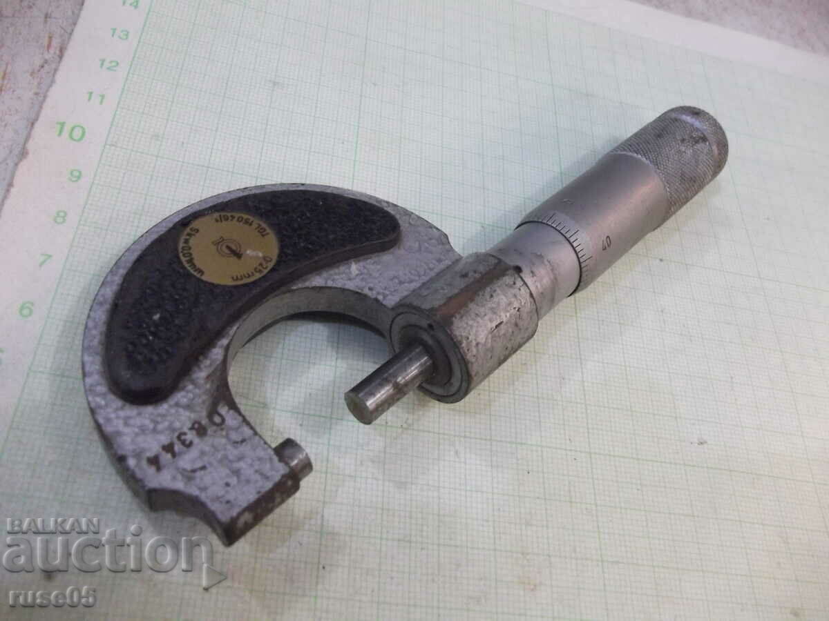 Micrometru 0 - 25 mm de la Sotsa German (DDR - GDR) de lucru - 5