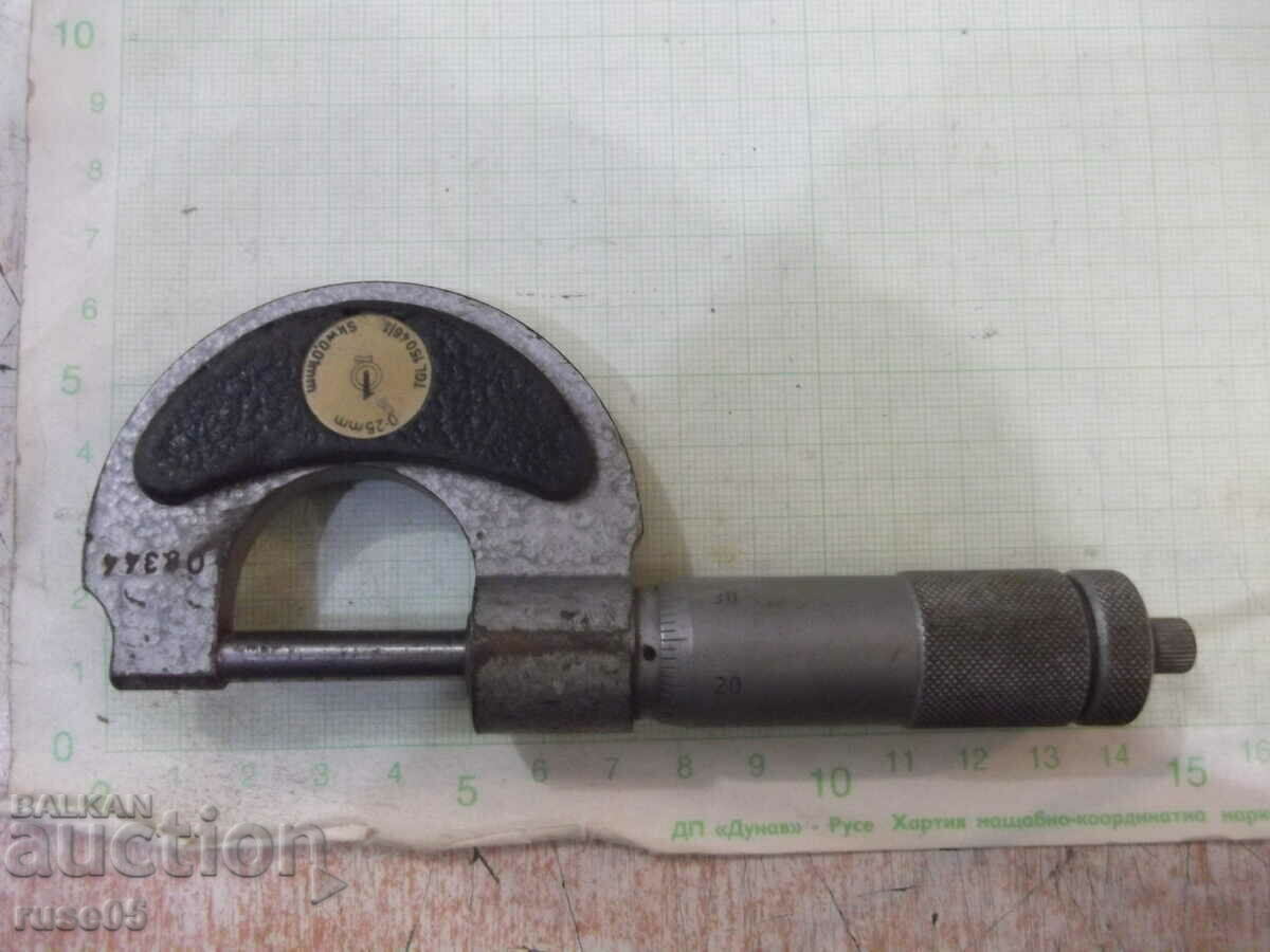 Micrometer 0 - 25 mm from Sotsa German (DDR - GDR) working