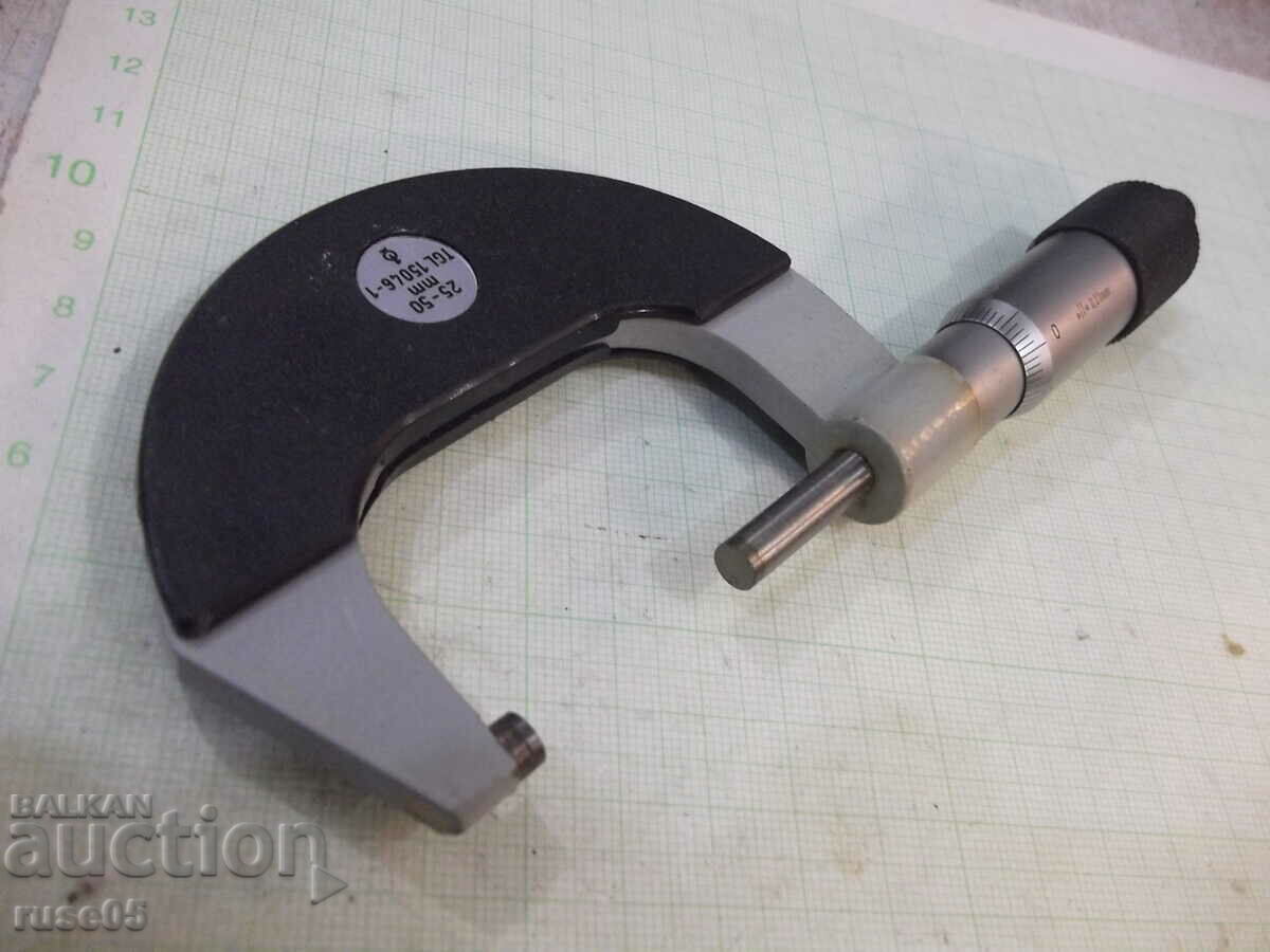 Micrometer 25-50 mm from Sotsa German (GDR - GDR) working - 5 Micrometer 25-50 mm from Sotsa German (GDR - GDR) working - 5