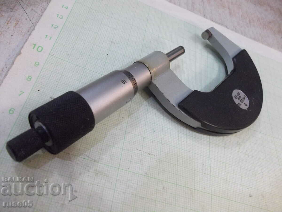 Micrometer 25-50 mm from Sotsa German (GDR - GDR) working - 7 Micrometer 25-50 mm from Sotsa German (GDR - GDR) working - 7