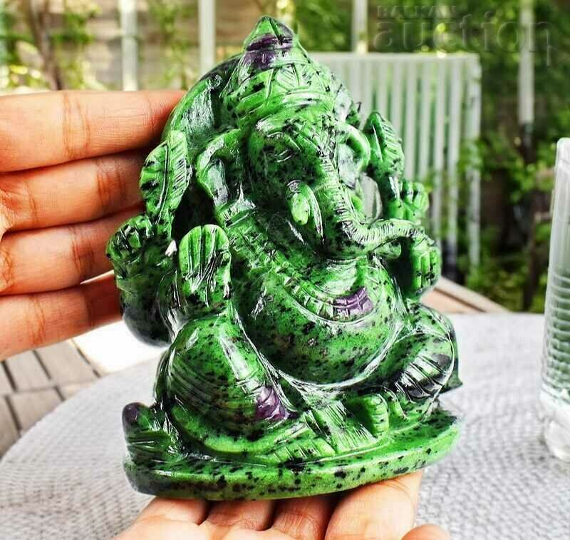 Γνήσιο 5410,00 Cts Ruby Zoisite Lord Ganesha