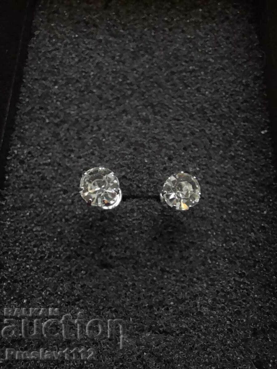 Earrings with Moissanite 0.8ct