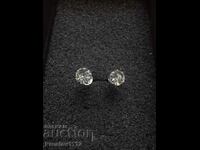 Earrings with Moissanite 0.8ct