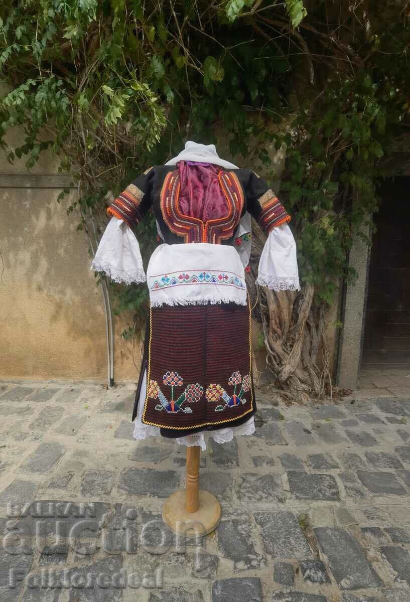 Women's folk costume with bells, Slavishte, Kustendil