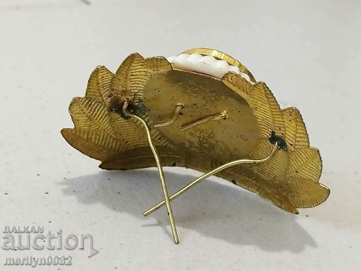 Auction  Enameled social cockade enamel sign badge NRB