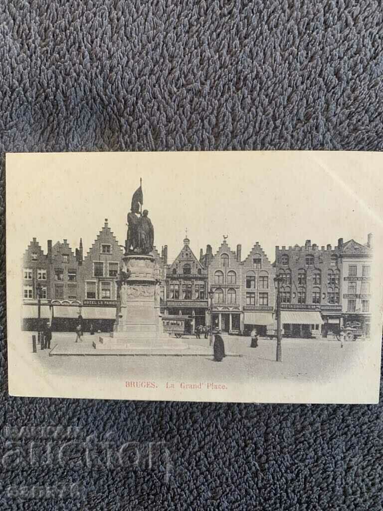 Centennial old postcard from Belgium-5