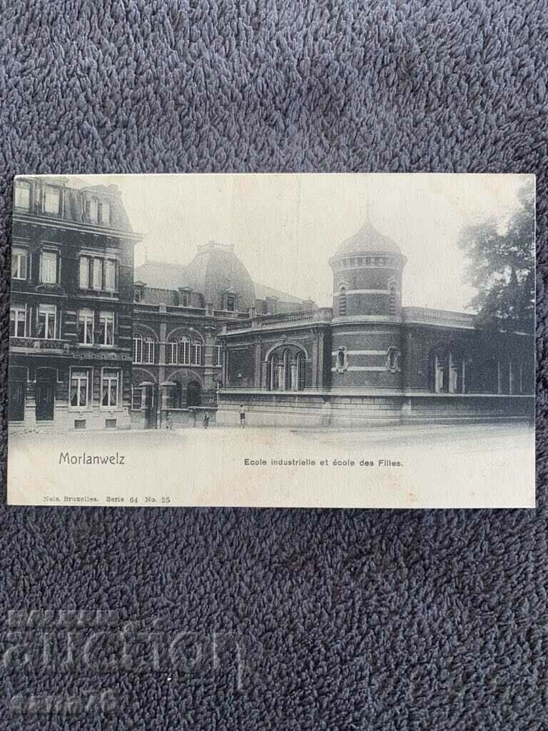 Centennial old postcard from Belgium-12