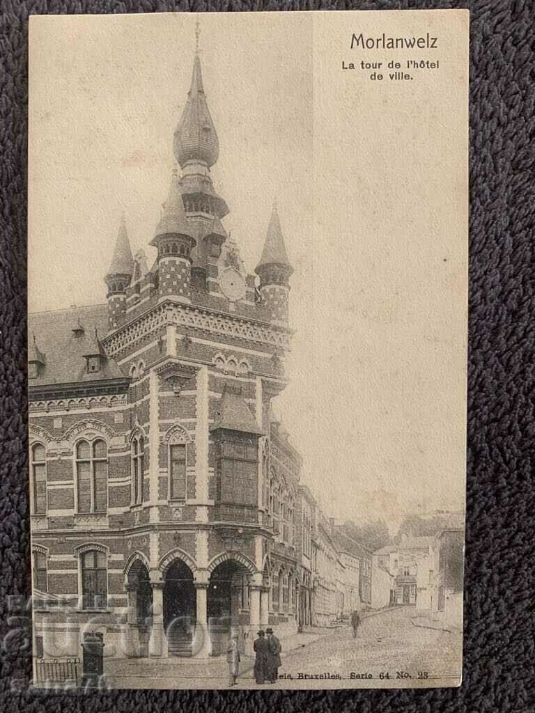 Centennial old postcard from Belgium-13