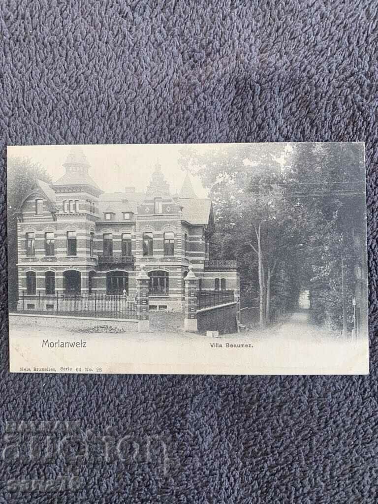 Centennial old postcard from Belgium-18