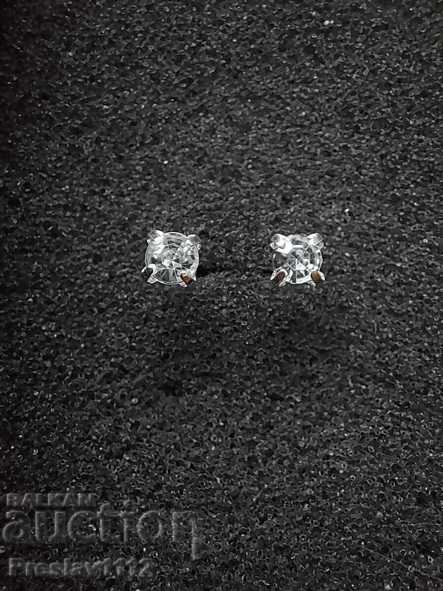 Earrings with Moissanite 3mm