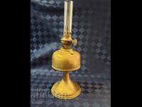 Antique brass lamp with a rare burner