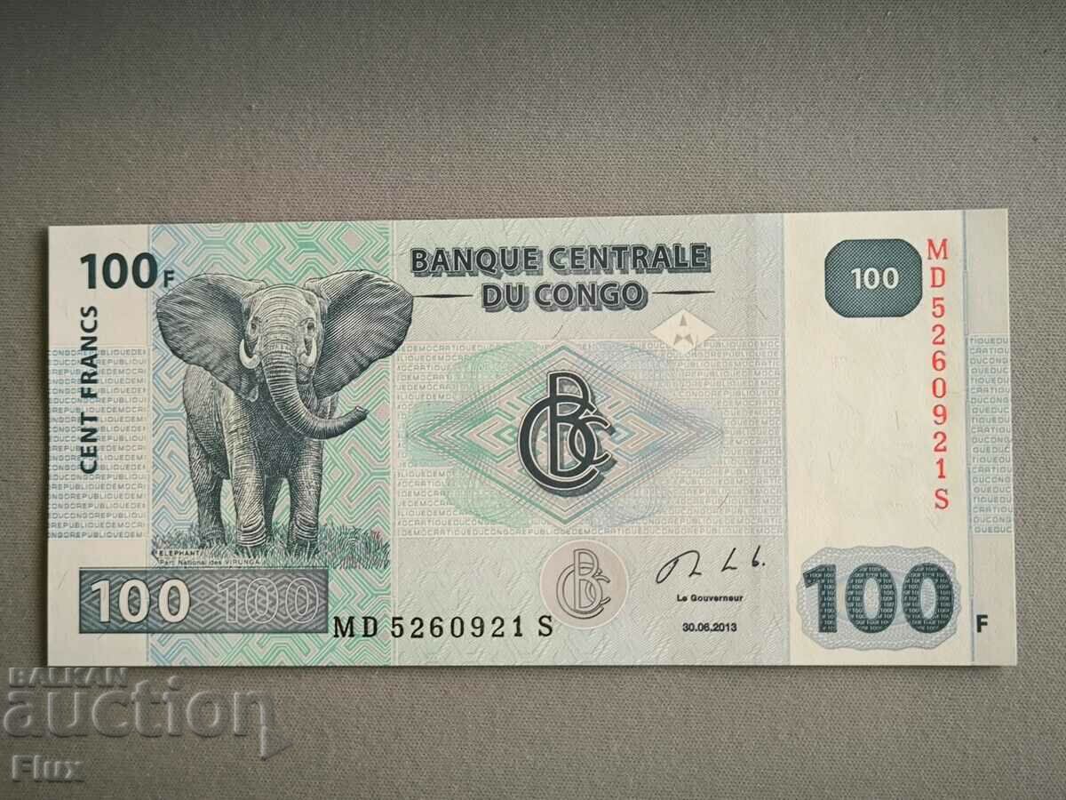 Banknote - Congo - 100 francs UNC | 2013