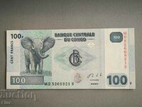 Bancnota - Congo - 100 franci UNC | 2013