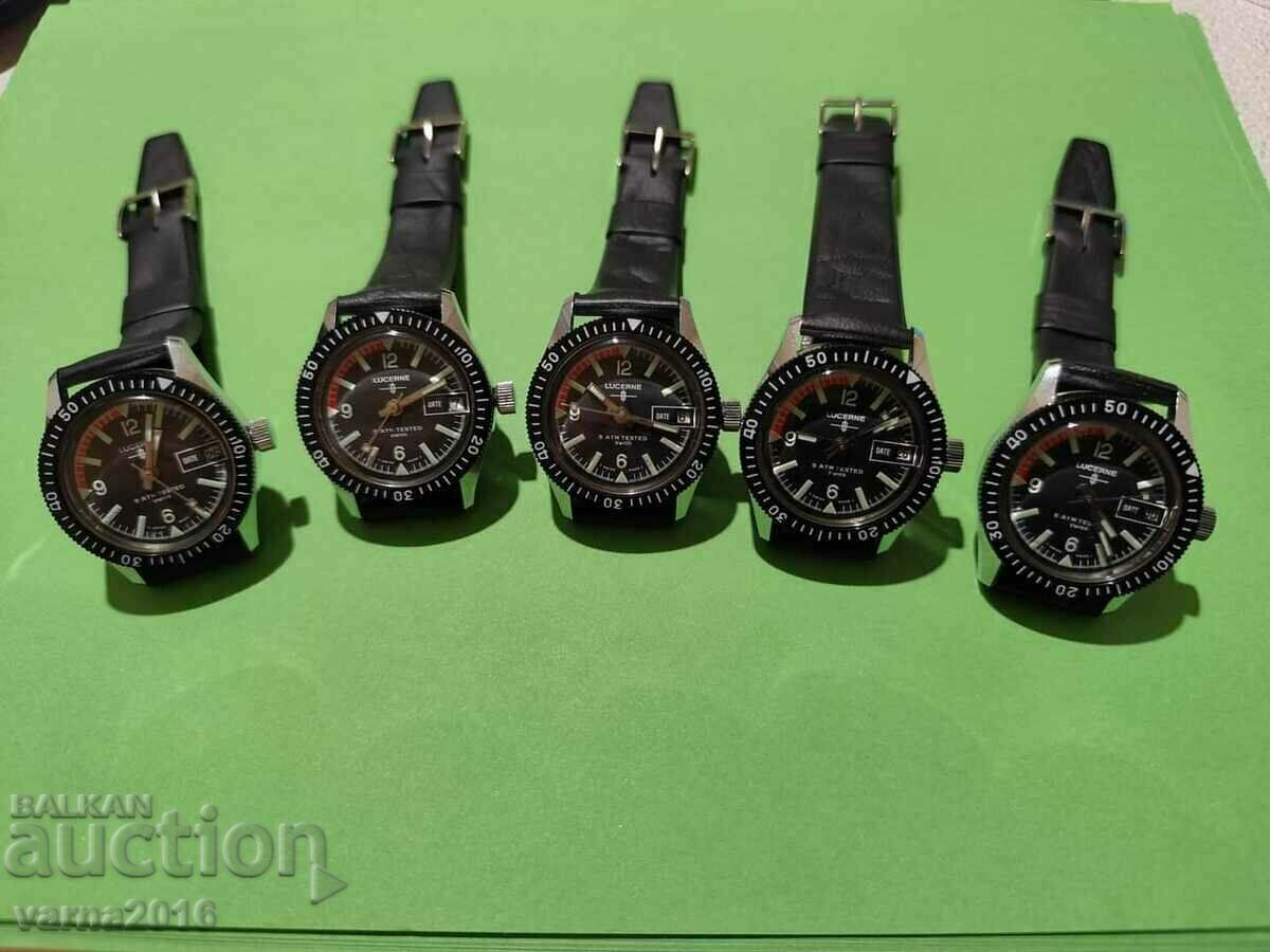 Lot 8 Count New MECHANICAL WATCHES / LUCERNE TACHYMETRE