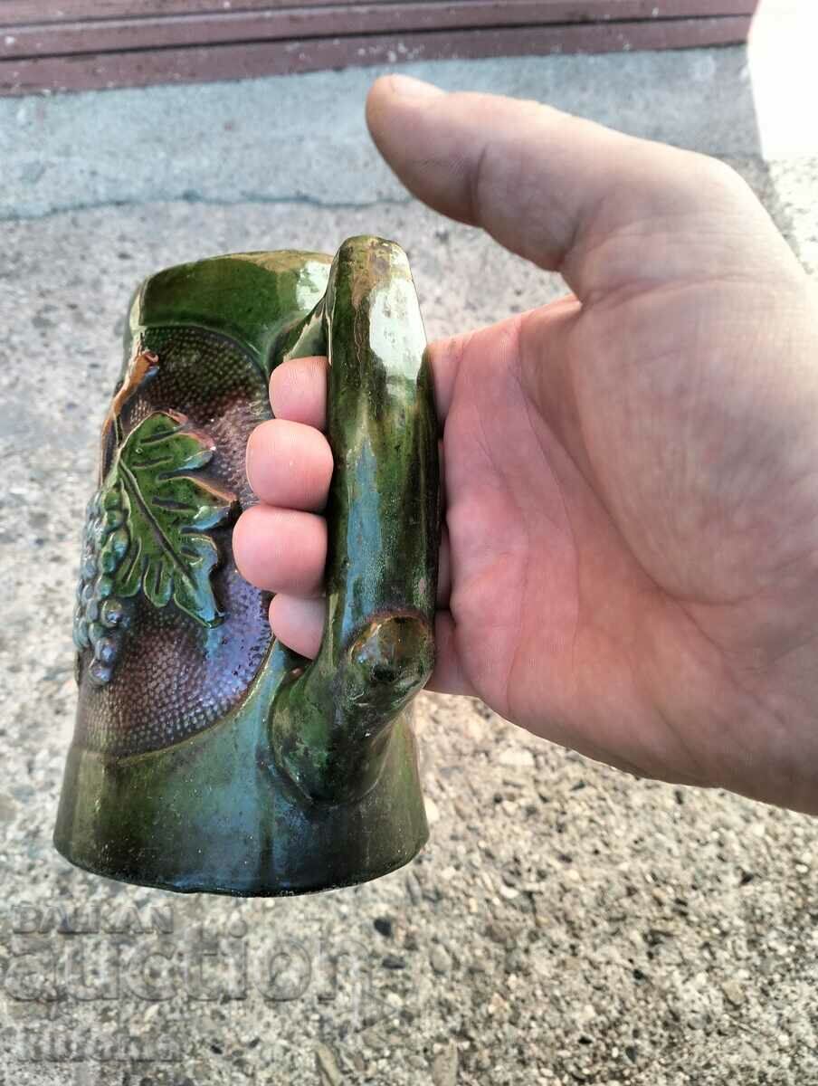 Embossed Trojan ceramic jug - 5 Embossed Trojan ceramic jug - 5