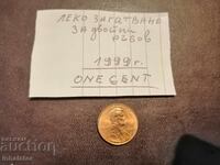 1 cent SUA Curiozitate Matrix 1999 D