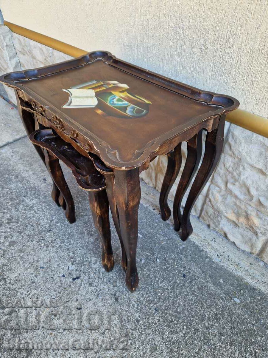 Set of three antique tables - 6 Set of three antique tables - 6