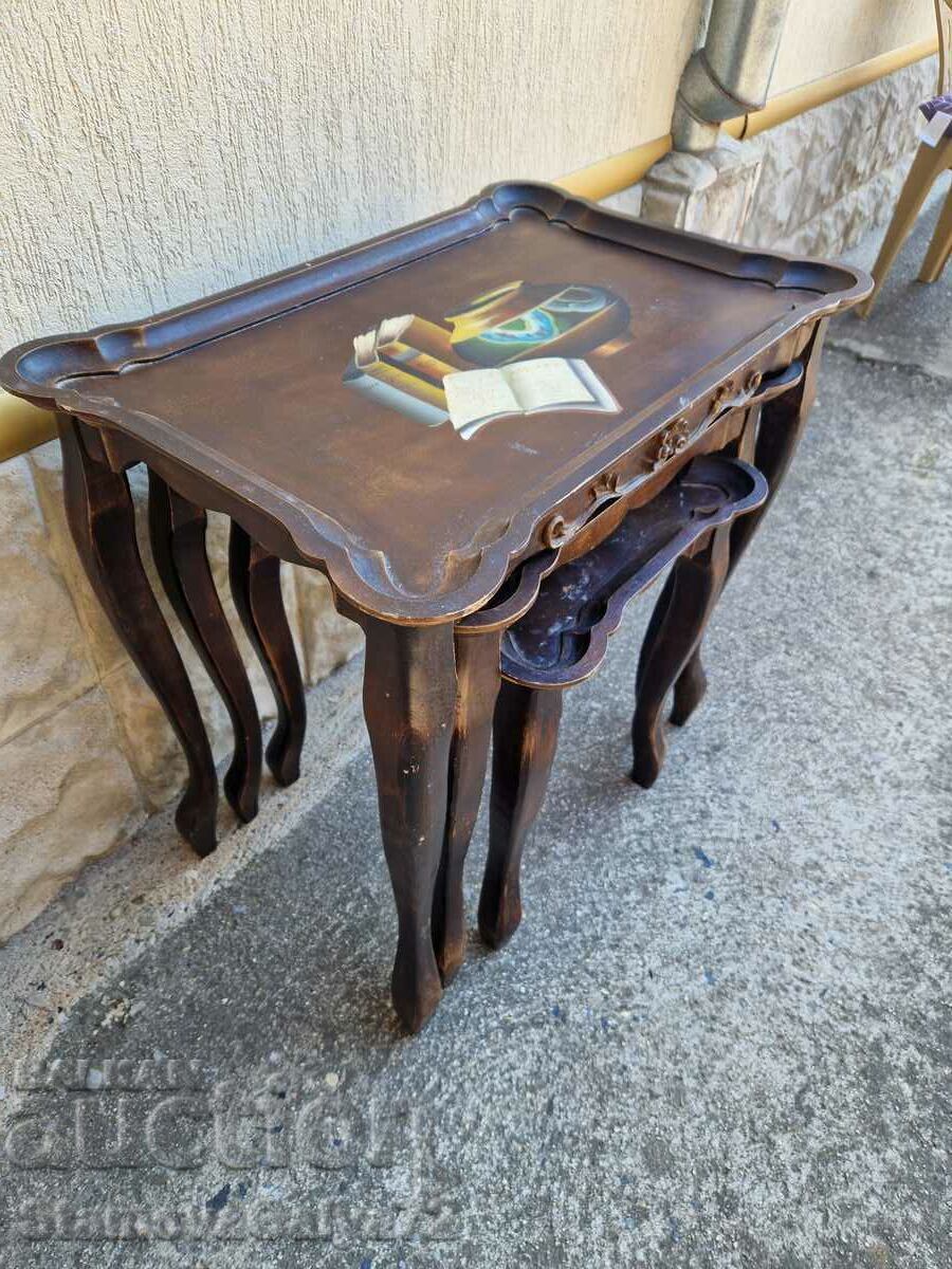 Set of three antique tables - 7 Set of three antique tables - 7