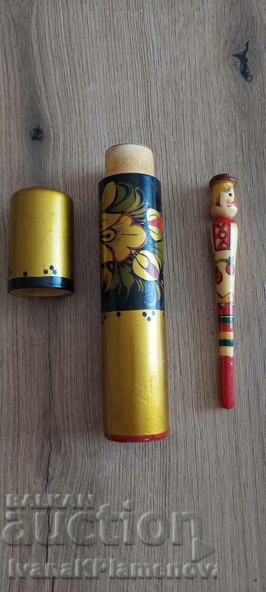 Δημοπρασία Αναμνηστικά Hokhloma ζωγραφισμένα στο χέρι για συλλέκτες