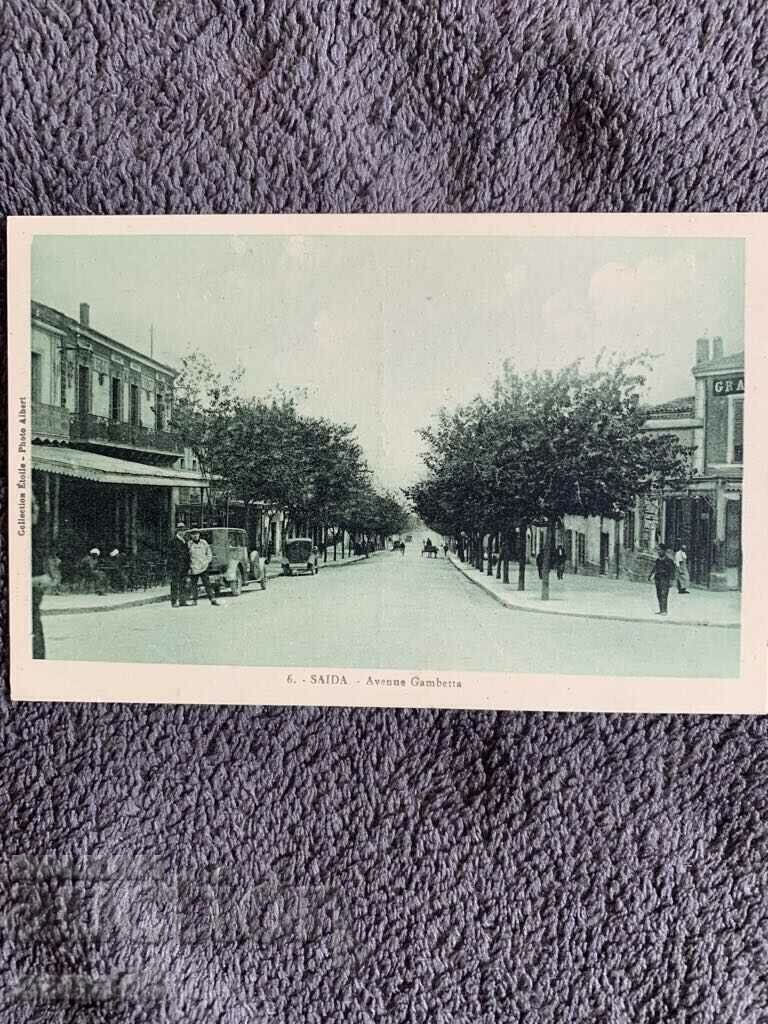 Carte poștală veche - Algeria, orașul Saida, bulevardul Gambetta - 2 euro Carte poștală veche - Algeria, orașul Saida, bulevardul Gambetta - 2 euro