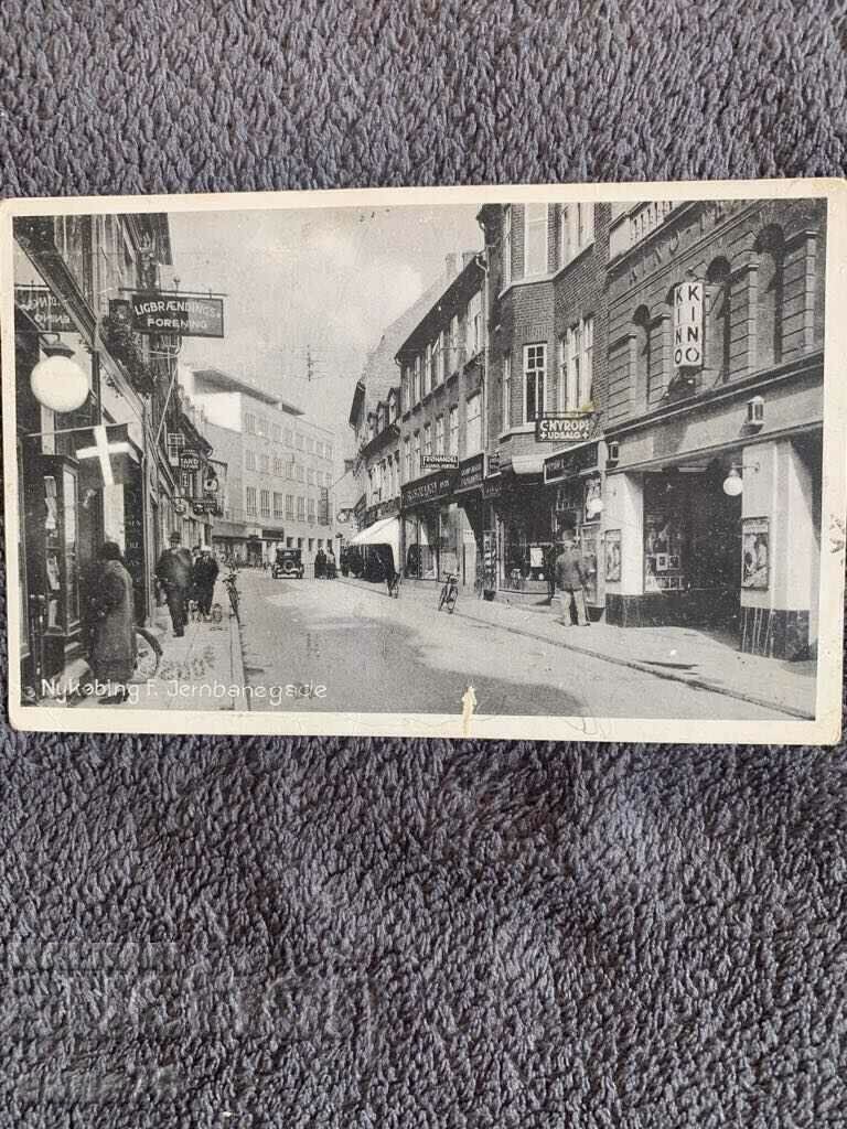 Cartolină veche de 100 de ani, călătorită din Danemarca în Bulgaria - 1