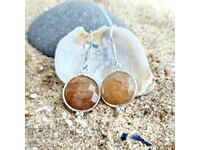 5029 Silver earrings with Rutile quartz