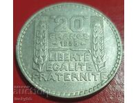 20 franci 1938 - Franta - Argint