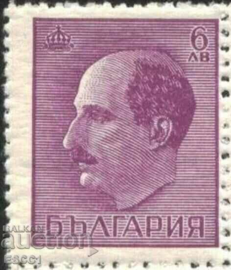 Clean stamp Tsar Boris III 6 BGN 1944 from Bulgaria