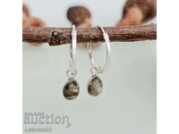 5103 Silver earrings rings with labradorite